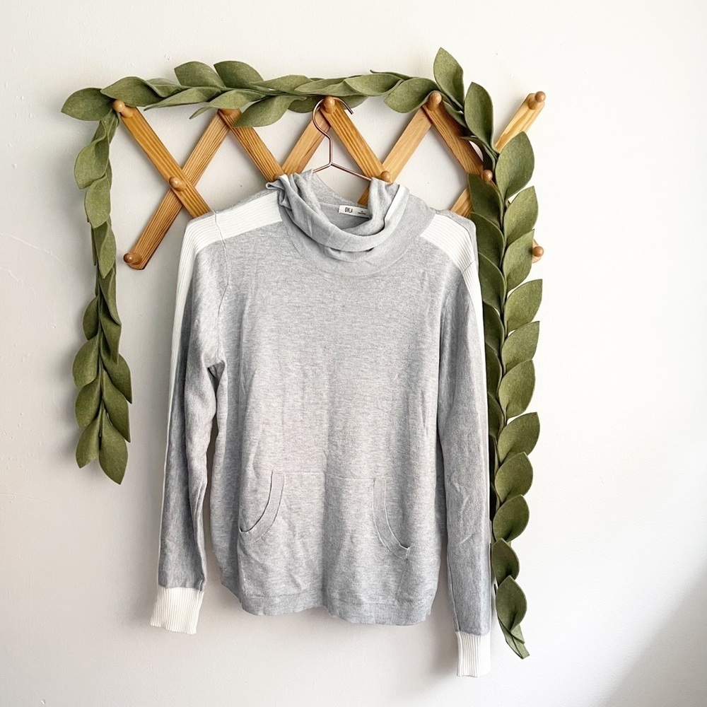 OVLA Gray Mask Turtleneck Sweater